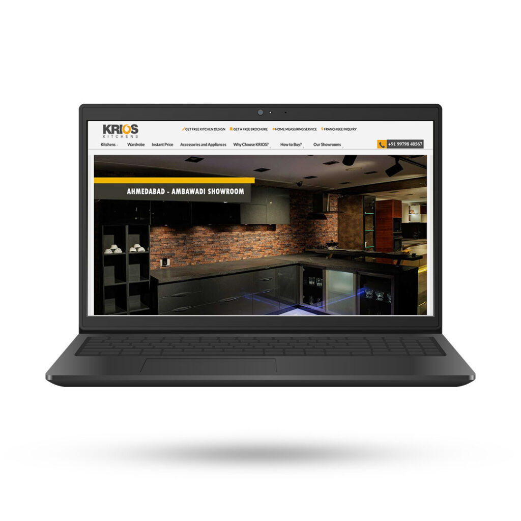 Krios Kitchens - India : Web Development, Branding and Promotions